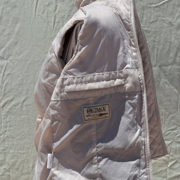 Outback Trading Post Quilted Faux Suede Vest L - Picture 5 of 7